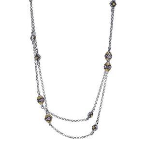 Konstantino Nemesis 18K & Silver Pink Tourmaline Necklace